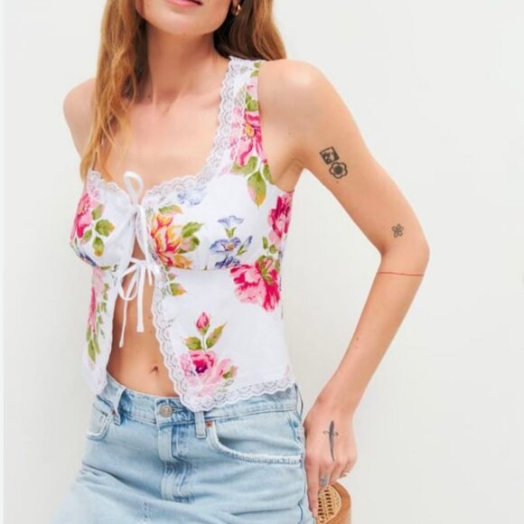 Reformation Tops - Reformation Floral Top